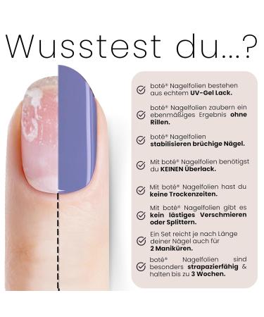 Bot 20x UV Gel Nail Foils - Self-Adhesive Up to 3 Weeks Dermatologically Tested - All-in-One Cornflower Design - Buy Online on GoSupps.com