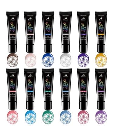 24 Colors Nail Stamping Polish Gel - 5ML UV LED Nail Art Gel for Stunning Designs | International Shipping - Buy Online on GoSupps.com