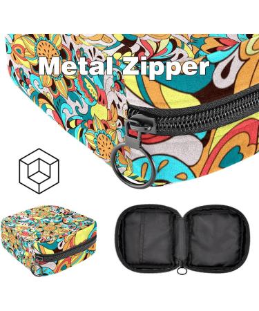 Stylish Menstruation Pad Bags with Zipper - Durable Women's Napkin & Tampon Bags (Bird Phoenix & Sunflower Designs) | International Shipping - Buy Online on GoSupps.com