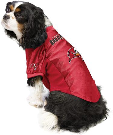 Shop LittleArth NFL Tampa Bay Buccaneers Stretch Pet Jersey - Size L | Team Color Dog Apparel - Buy Online on GoSupps.com