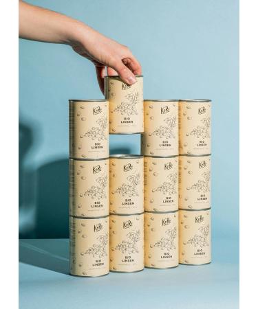 KoRo - Organic Canned Brown Lentils 12 x 240g - Ready to Use - Ideal for Lentil Soup and Pot-au-feu - Vegan - Buy Online on GoSupps.com