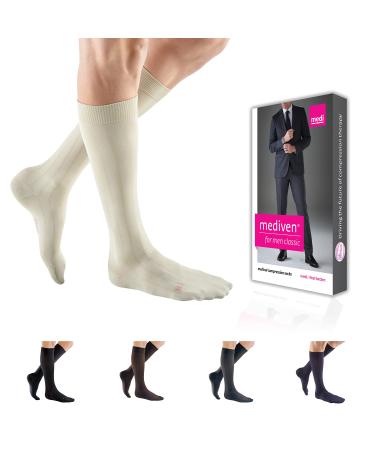 mediven for Men Classic 15-20 mmHg Calf High Closed Toe - Tan V Standard