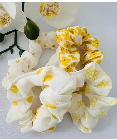 Generic Floral Hair Scrunchies 20 Pieces for Girls Woman Multicolour Ponytail Elastics Hair Bands Hair Ties Hair Holders Hair Bobbles Scrunchie Hair Wrap. - Buy Online on GoSupps.com