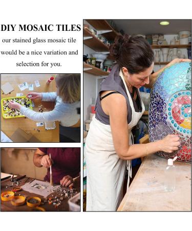 Csdtylh 1100 Pcs Stained Glass Mosaic Tiles for Crafts - Bulk Mosaic Supplies for Home Decoration and DIY Projects - Mixed Shapes - Buy Online on GoSupps.com