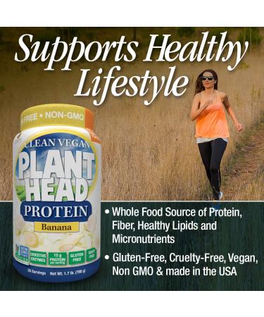 Genceutic Naturals Banana Plant Head Protein Powder - 1.8 lb | Vegan & Nutrient-Dense - Buy Online on GoSupps.com