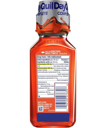 Vicks DayQuil COMPLETE Cold Flu & Congestion Liquid Medicine 236 mL 236 ml (Pack of 1) - Buy Online on GoSupps.com