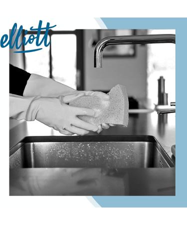Elliott XL Household Cleaning Gloves - Long Lasting Quality with Extra Long Cuff and Soft Breathable Lining - Buy Online on GoSupps.com