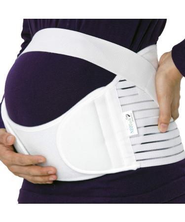 Neotech Care Pregnancy Belly Band Maternity Belt Support - L Beige | Back, Abdomen & Pelvis Pain Relief | Pregnancy Must-Have for Pregnant Women - Buy Online on GoSupps.com