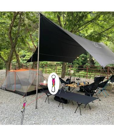 12 Premium Paracord Keychains - Braided Key Rings & Outdoor Accessories with Carabiner - Perfect for Camping & Personalization - Buy Online on GoSupps.com