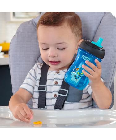 Chicco Sport Spout Trainer Sippy Cup | Spill-Free | 9 Months+ | Teal/Blue | 2 Count - Buy Online on GoSupps.com