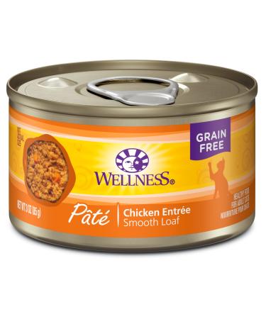 Wellness Complete Health Grain-Free Wet Canned Cat Food, Natural Ingredients, Made in USA with Real Meat, All Breeds, Smooth Pate (3oz, 5 oz, & 12.5 oz Can Sizes) Adult Cat Chicken 3 Ounce (Pack of 24) - Buy Online on GoSupps.com