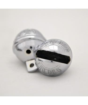 12 Polished Chrome 1.5 inch Brass Sleigh Bells - High Quality Jingle Bells - Buy Online on GoSupps.com