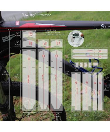 Bicycle Protective Stickers - Bike Frame Protection Tape | High Impact Guard Set | Matte Finish - Buy Online on GoSupps.com
