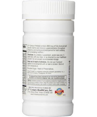 21st Century Prenatal Tablets 60 Count - Pack of 2 | Essential Pregnancy Supplement - Buy Online on GoSupps.com