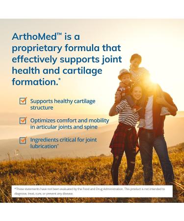 Euromedica ArthoMed - 60 Capsules - Joint & Spine Health Support with Boswellia, Curcumin & Devil's Claw - Promotes Cartilage Formation and Flexibility - 30 Servings - Buy Online on GoSupps.com