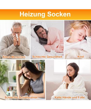Herefun Self-Heating Socks - 5 Pairs Winter Thermal Heated Socks for Ultimate Warmth & Comfort - Buy Online on GoSupps.com