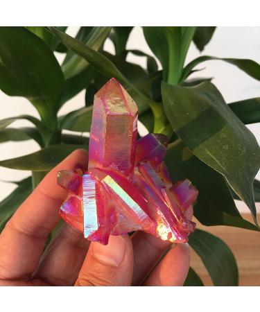 Specimen Healed Rose Flame Aura Quartz Crystal Cluster Specimen 40-50 As a Gift ERTEYIN 40-50g - Buy Online on GoSupps.com