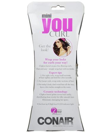 Conair Mini YOU Curl Ceramic Clipless Curler - Compact & Travel-Friendly Curling Iron for Perfect Curls - International Shipping Available - Buy Online on GoSupps.com