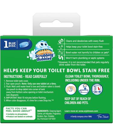 Vanish Scrubbing Bubbles Drop-Ins 1.7 Oz - Pack of 12 | Toilet Bowl Cleaner Tablets - Buy Online on GoSupps.com