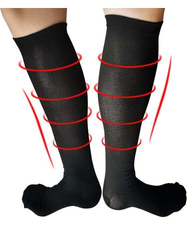 Buy GCM Compression Socks - Anti-Fatigue Circulation Boost (2 Pairs) - Black S/M | International Shipping Available - Buy Online on GoSupps.com