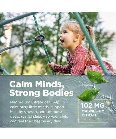 Natvites Magnesium for Kids - Magnesium Gummies for Kids - Supports A Calm & Relaxed Mood Nerve & Bone Health Healthy Kids Sleep Habits - Gluten Free Gelatin Free Magnesium Calm Gummies (120 Count) - Buy Online on GoSupps.com
