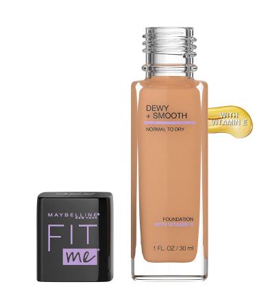 Maybelline Fit Me Dewy + Smooth Foundation - Warm Honey 1 Fl. Oz | Flawless Finish - Buy Online on GoSupps.com