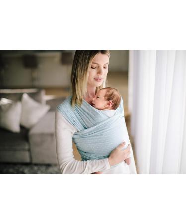 Ergobaby Baby Wrap Carrier - Baby Blue Sling | Breathable & Stretchy | 100% Viscose | Newborn to Toddler (Up to 11kg) | Unisex - Buy Online on GoSupps.com
