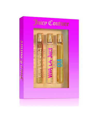 Juicy Couture Viva La Juicy 3 Piece Fragrance Gift Set, Travel Coffret Set