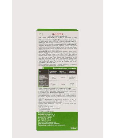 SULSENA Oil - Strengthen Hair Roots & Promote Growth - Vitamin-Enriched 100 ml - International Shipping Available - Buy Online on GoSupps.com