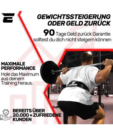 Everleven Leather Weight Lifting Belt Set | Unisex Weightlifting Gym Belt for Bodybuilding | Durable L/XL Black Fitness Gear - Buy Online on GoSupps.com