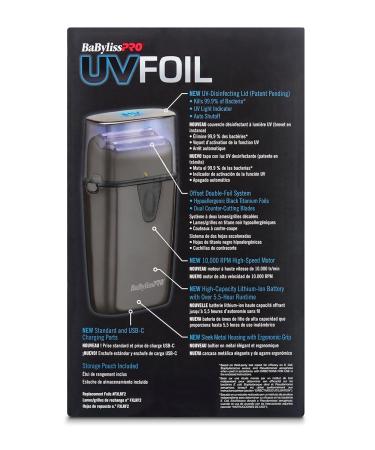 Buy BaBylissPRO UV Foil Shaver Replacement Kits | Double Foil UV Shaver Silver - Fast International Shipping - Buy Online on GoSupps.com