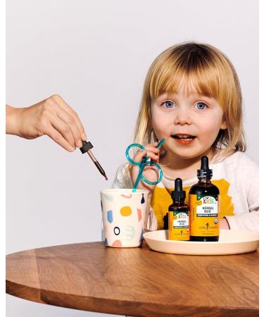 Herb Pharm Organic Kids Herbal Hug: Nervous System Support with Skullcap Passionflower Mullein & Oat Seed | Fast-Absorbing & Alcohol-Free Kid-Friendly Taste Extract for Kids 1 oz* - Buy Online on GoSupps.com