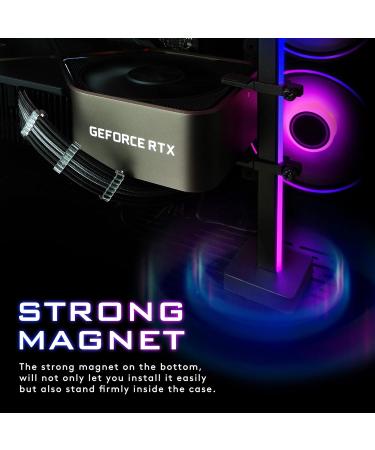 EZDIY-FAB Graphics Card GPU Brace - 5V 3Pin ARGB Video Card Sag Holder Bracket - Anodized Aluminum (Black) for Ultimate GPU Support - Buy Online on GoSupps.com