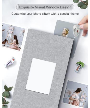 300-Pocket Linen Photo Album 4x6: Family Wedding Baby Vacation Picture Books - Gray - Buy Online on GoSupps.com