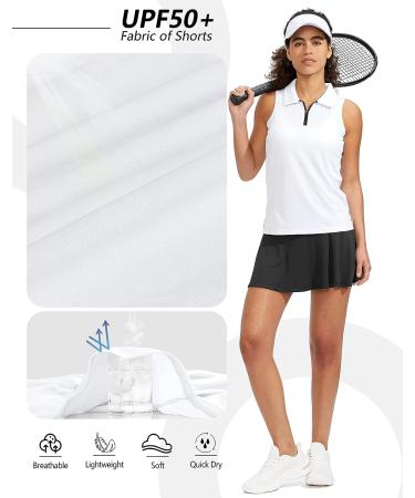 Viodia Women's Sleeveless Golf Shirt - Quick Dry Tank Top Polo for Tennis - Small White - Buy Online on GoSupps.com