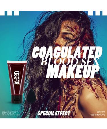 Immetee SFX Fake Blood Gel - 55g - Coagulated Stage Blood for Halloween & Special Effects Makeup - Buy Online on GoSupps.com