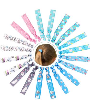 Dental Tooth Hair Ties - 20pc Elastic Ponytail Holders with Cute Teeth Pattern - Perfect Gift for Dental Hygienists & Girls - Buy Online on GoSupps.com