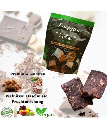 Low Carb Bites 100g | Vegan Protein Bar | Low Sugar Coconut Snack - Buy Online on GoSupps.com