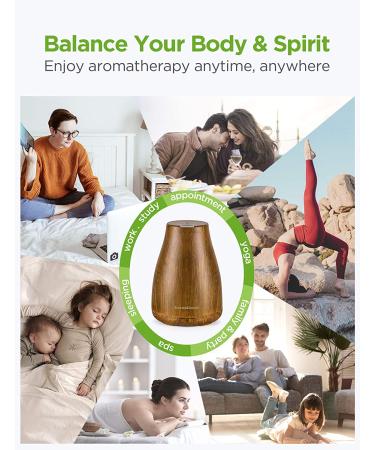 InnoGear Essential Oil Diffuser - Upgraded Aromatherapy Diffuser with 7 Color Lights and 2 Mist Modes - Bronze Finish - Buy Online on GoSupps.com