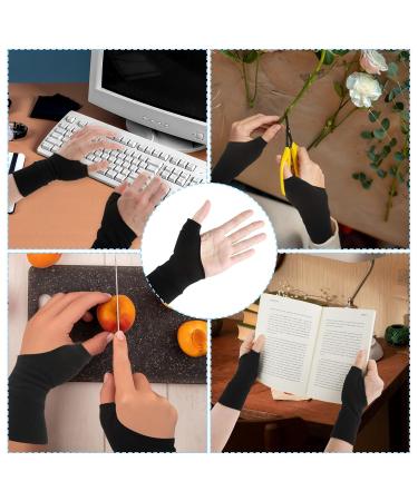 Sibba Elastic Thumb Bandage - Lightweight Compression Gloves for Men & Women | Breathable Fingerless Hand Protector - Buy Online on GoSupps.com