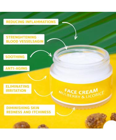 Orientana - Natural Face Cream Blackberry & Licorice | Day & Night Vegan Anti-Redness Anti-Aging & Inflammatory Hydration | Soothing Firming & Moisturizing Oily and Problematic Skin - 50g - Buy Online on GoSupps.com