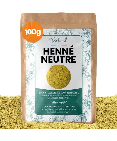 Neutral Henna 100g (Colorless) | Makes Hair Shinier and Stronger - Anti Lice & Anti-Dandruff | 100% Natural Care