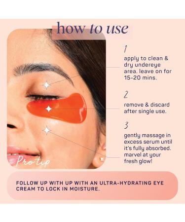 SpaLife Beauty Bright Eyed Hydrogel Eye Masks 24 Pairs for Dark Circles Puffiness & Dullness with Vitamin E & Green Tea 2-in-1 Skincare Solution - Buy Online on GoSupps.com