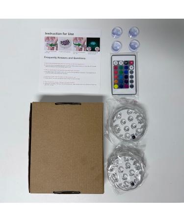 Daphomeu Underwater Lights - Remote-Controlled Waterproof RGB Multi-Color Pool & Spa Decor (2 Pack) - Buy Online on GoSupps.com