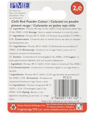 PME Edible Powder Colour Chilli Red - Buy Online on GoSupps.com
