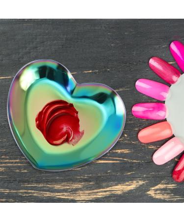 Minkissy Curly Tablet Nail File & Heart Nail Art Tools - Stainless Steel Nail Polish Palette & Color Mix Plate for Gel Color Display - Buy Online on GoSupps.com