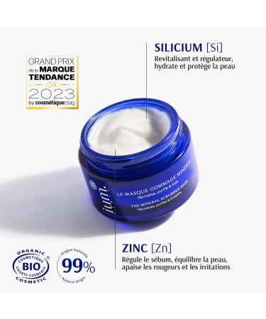 IUM Paris - The Face Mask - 2in1 - Silicon Enriched Face Scrub and Moisturizing Regenerating Mask - Organic Vegan 50ML - Made in France - Buy Online on GoSupps.com