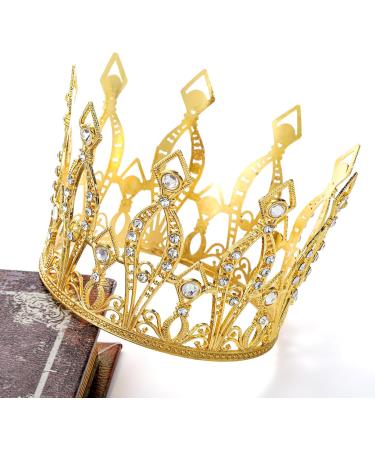 ZENFUN Set of 3 Crown Cake Toppers Crown Decorations for Party Beaded Rhinestone Mini Crown Baby Showers Cake Topper Birthday Parties Princess Themed Parties 3 Colors - Buy Online on GoSupps.com