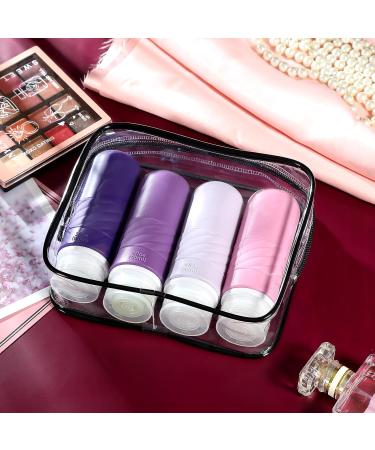 Buy Gemice 90ml Silicone Travel Bottles Set - 4 Leak-Proof Cosmetic Containers BPA-Free FDA Approved for Shower Gel & Lotion - Purple Travel Essentials - Buy Online on GoSupps.com