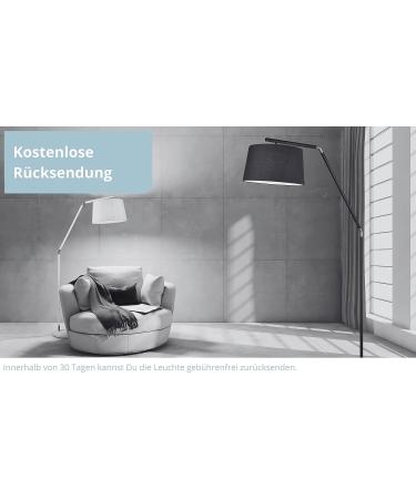 Buy Modern Nickel Matte Wall Lamp with Adjustable Reading Arm - Black Fabric Shade | 1x E14 Max 40W | 20 cm Ideal International Shipping - Buy Online on GoSupps.com